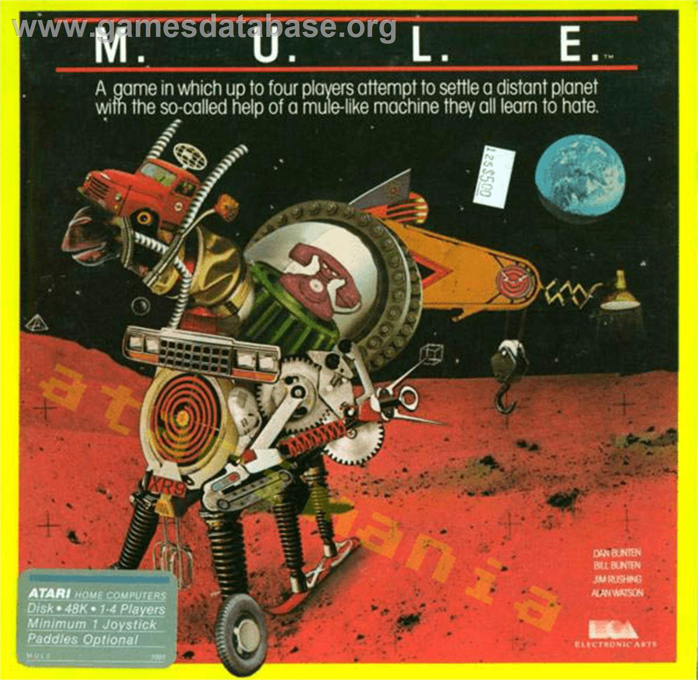 MULE - Atari 8-bit - Artwork - Box