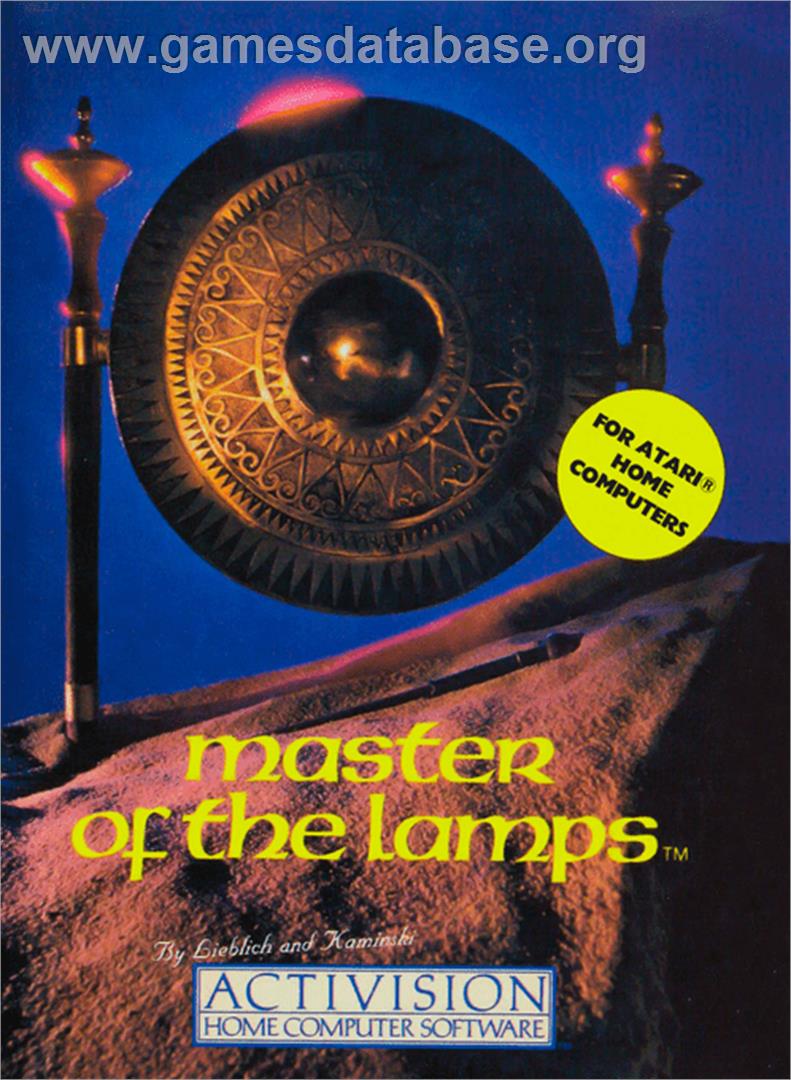Master of the Lamps - Atari 8-bit - Artwork - Box
