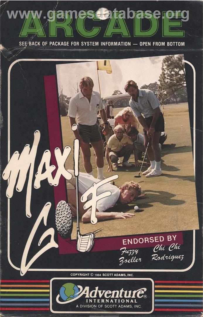 Maxi Golf - Atari 8-bit - Artwork - Box