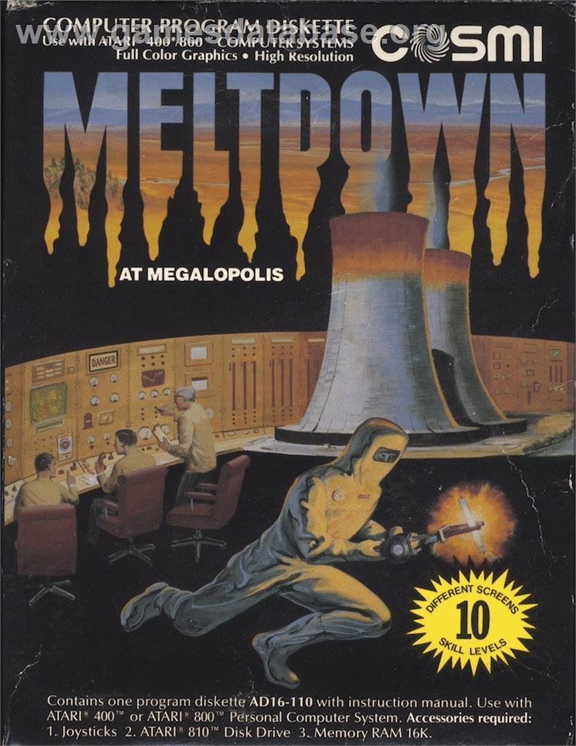 Meltdown - Atari 8-bit - Artwork - Box