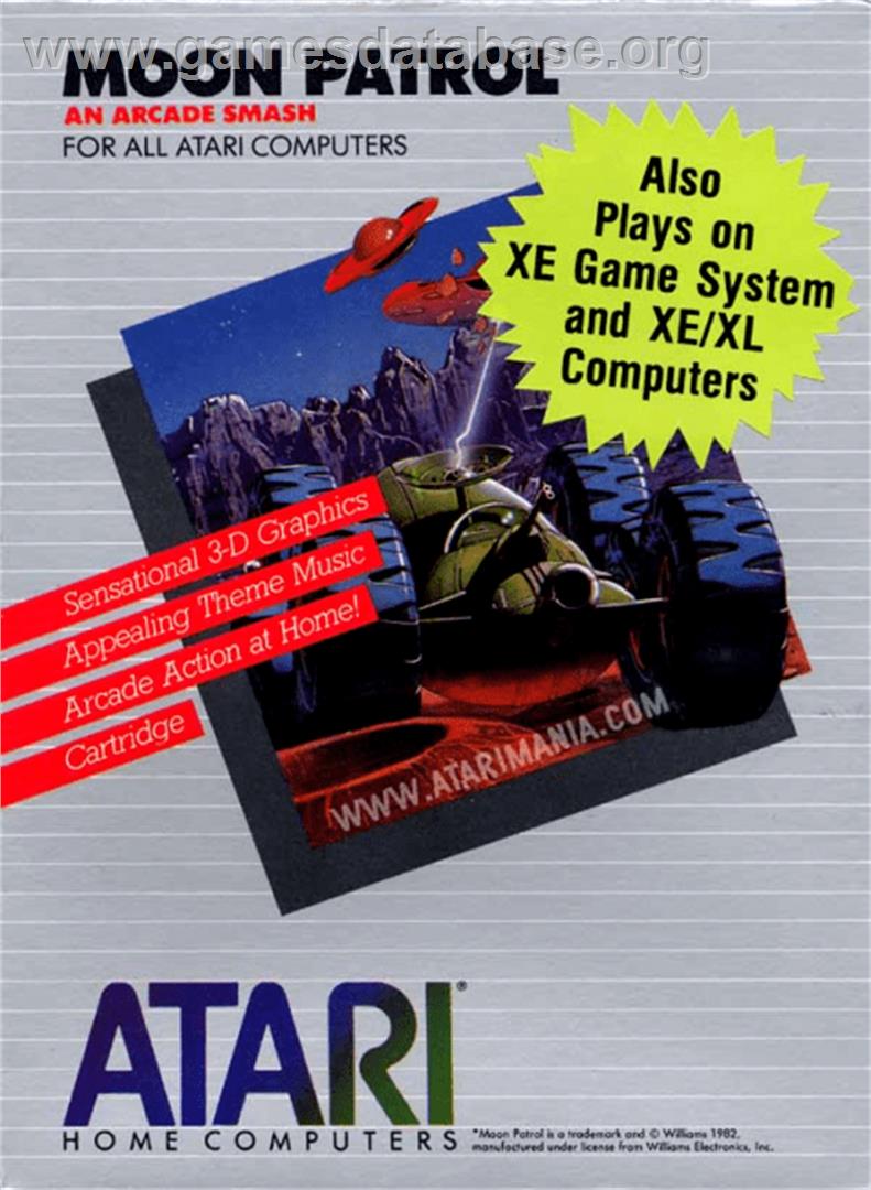 Moon Patrol - Atari 8-bit - Artwork - Box
