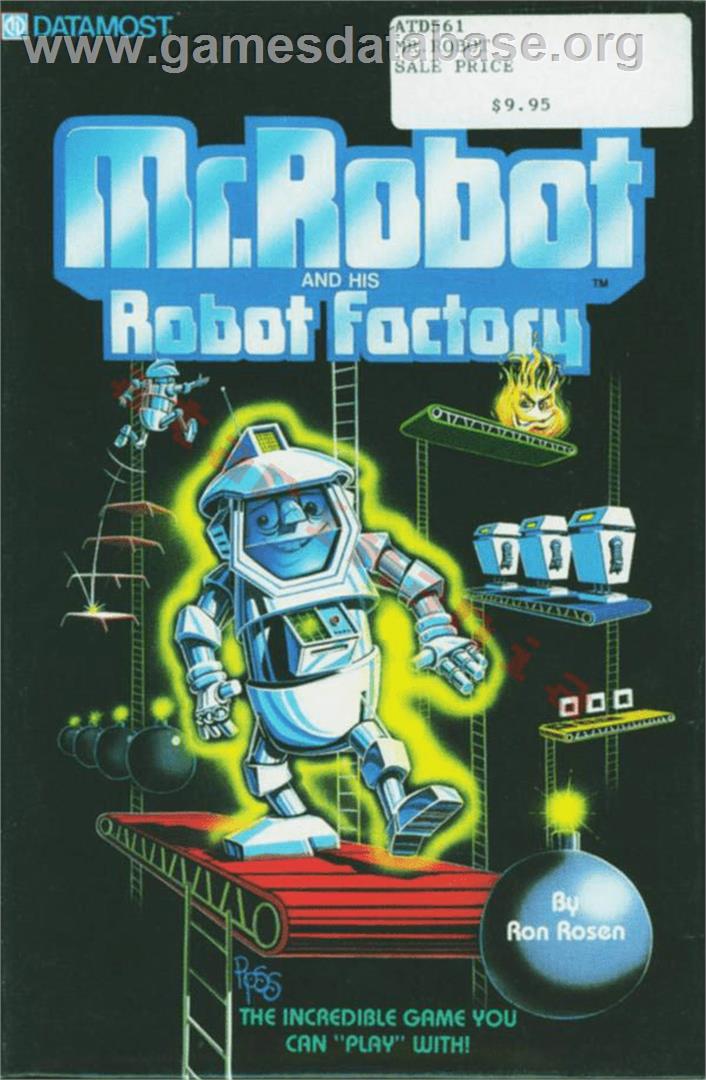 Mr. Robot and his Robot Factory - Atari 8-bit - Artwork - Box