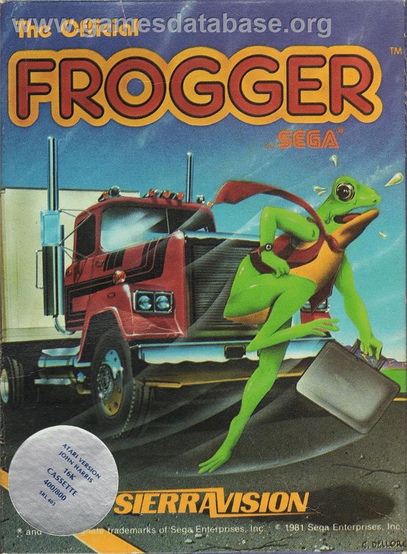 Official Frogger, The - Atari 8-bit - Artwork - Box