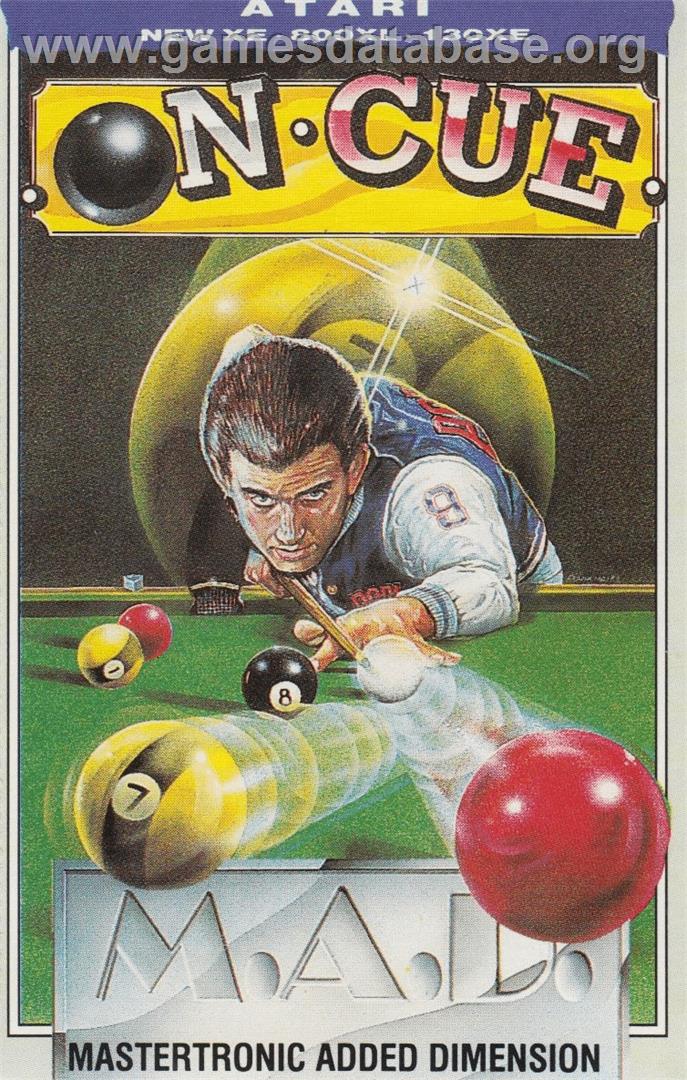 On Cue - Atari 8-bit - Artwork - Box