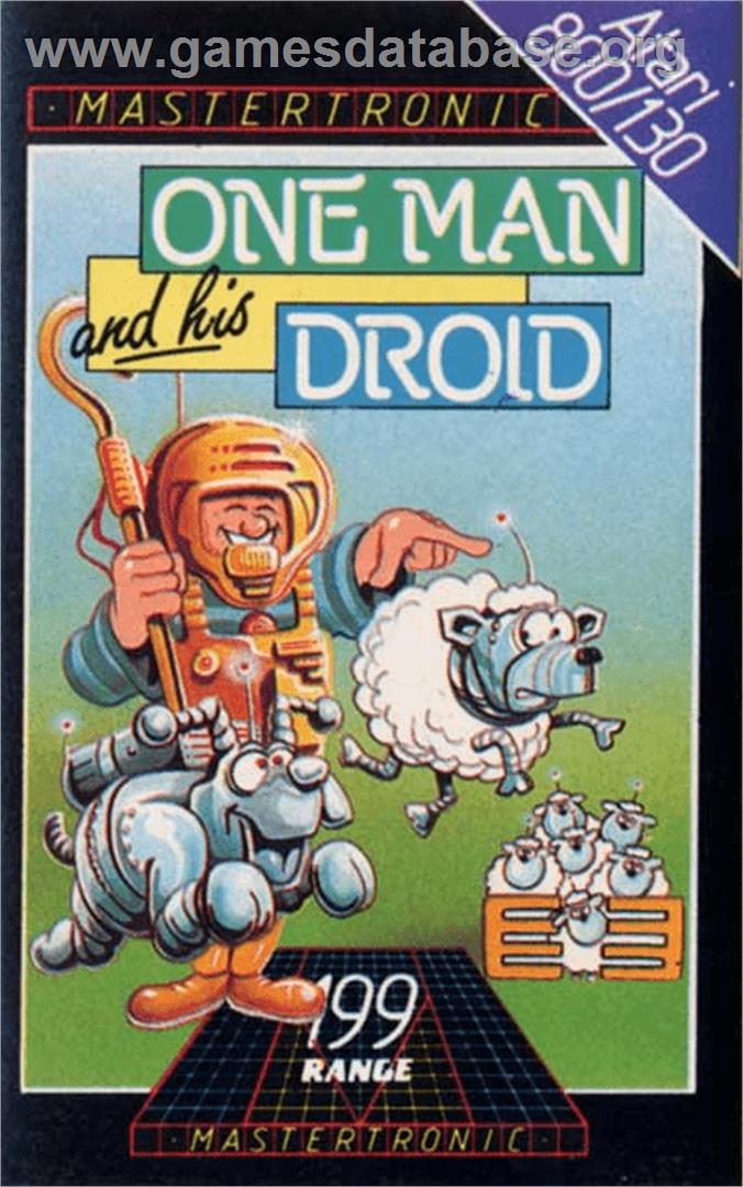 One Man and his Droid - Atari 8-bit - Artwork - Box