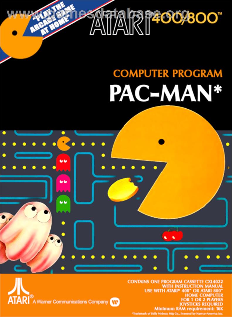 Pac-Man - Atari 8-bit - Artwork - Box
