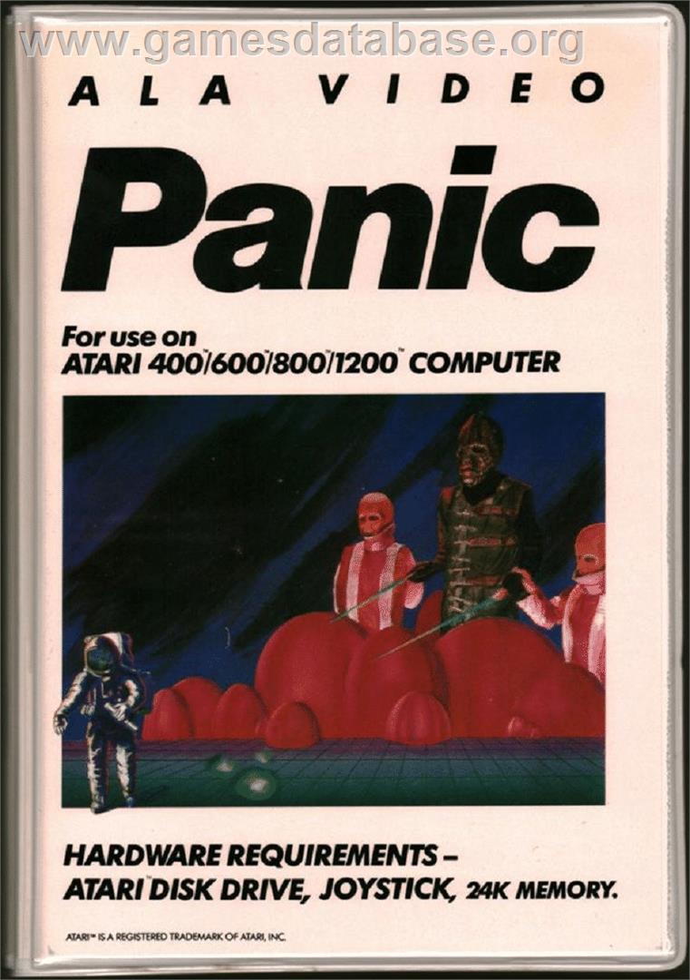 Panic - Atari 8-bit - Artwork - Box