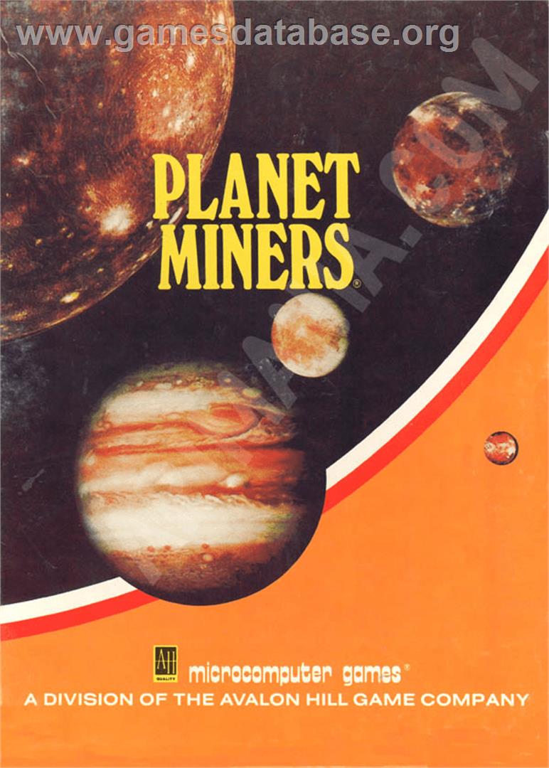 Planet Miners - Atari 8-bit - Artwork - Box