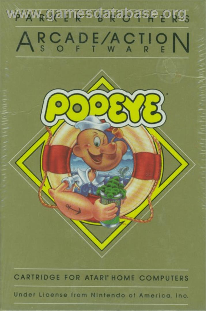 Popeye - Atari 8-bit - Artwork - Box
