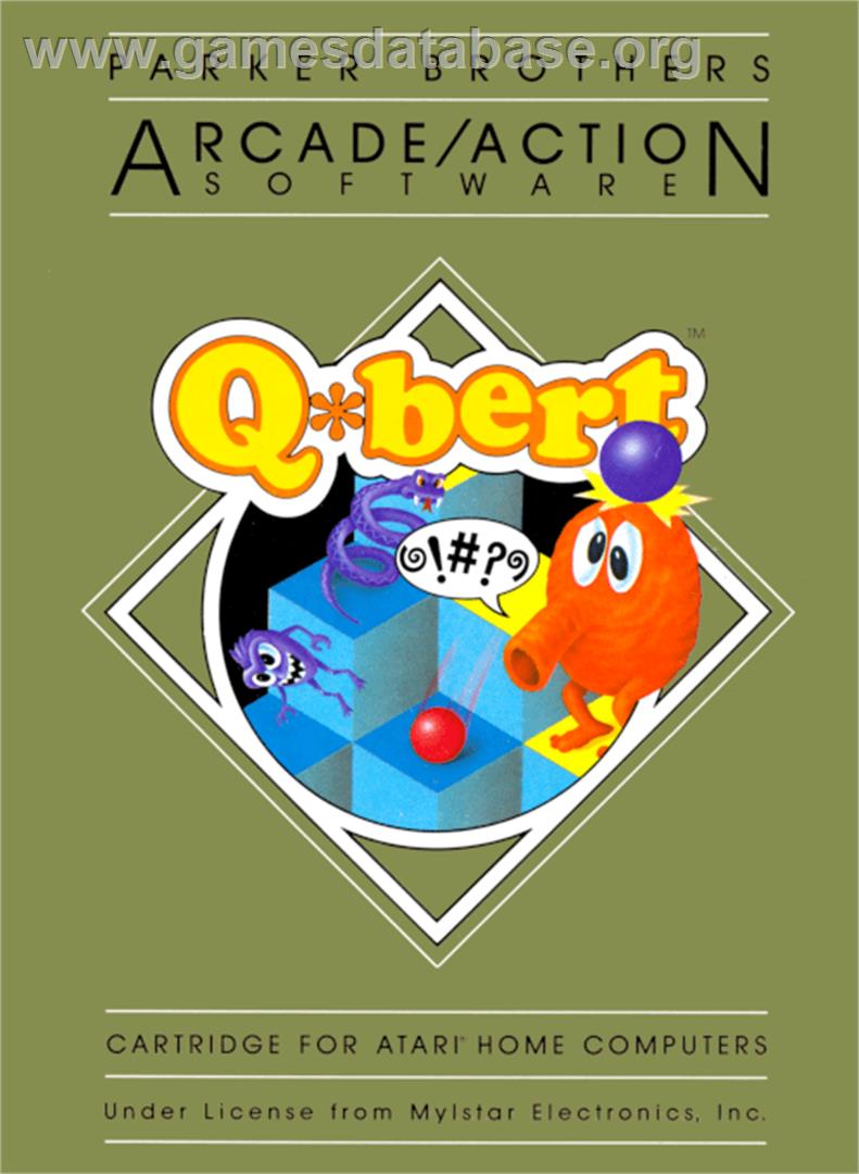 Q*bert - Atari 8-bit - Artwork - Box