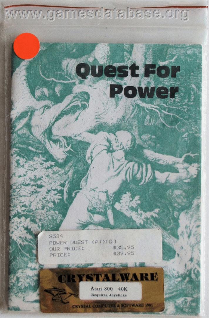 Quest For Power - Atari 8-bit - Artwork - Box