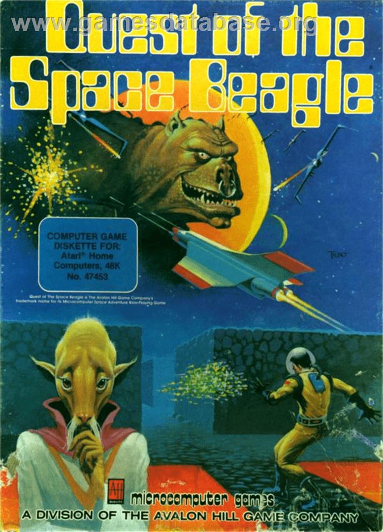 Quest of the Space Beagle - Atari 8-bit - Artwork - Box