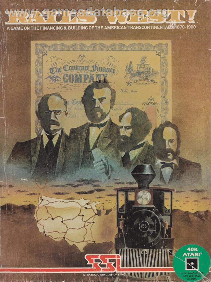 Rails West! - Atari 8-bit - Artwork - Box
