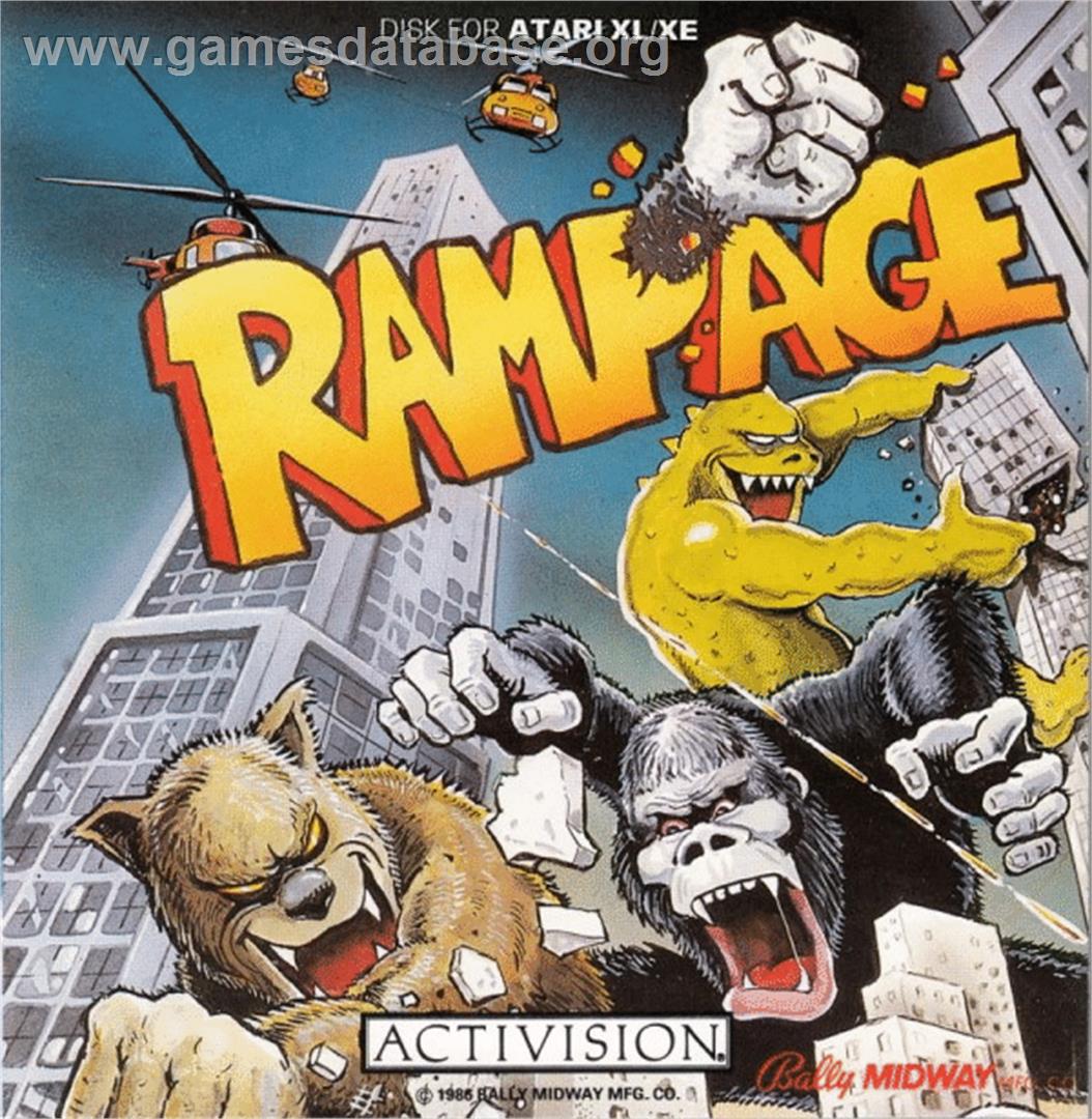 Rampage - Atari 8-bit - Artwork - Box