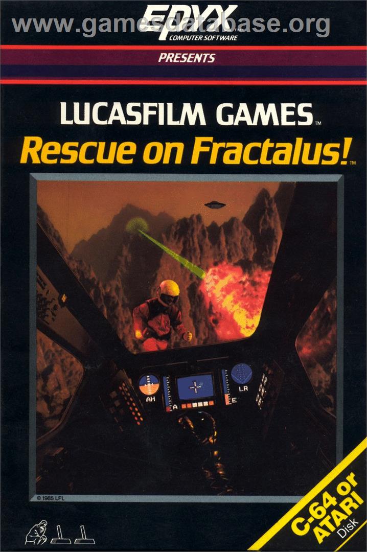Rescue On Fractalus! - Atari 8-bit - Artwork - Box