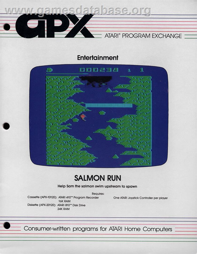 Salmon Run - Atari 8-bit - Artwork - Box