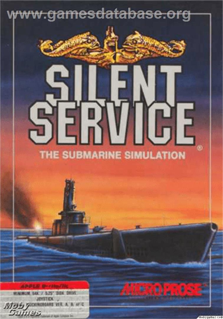 Silent Service - Atari 8-bit - Artwork - Box