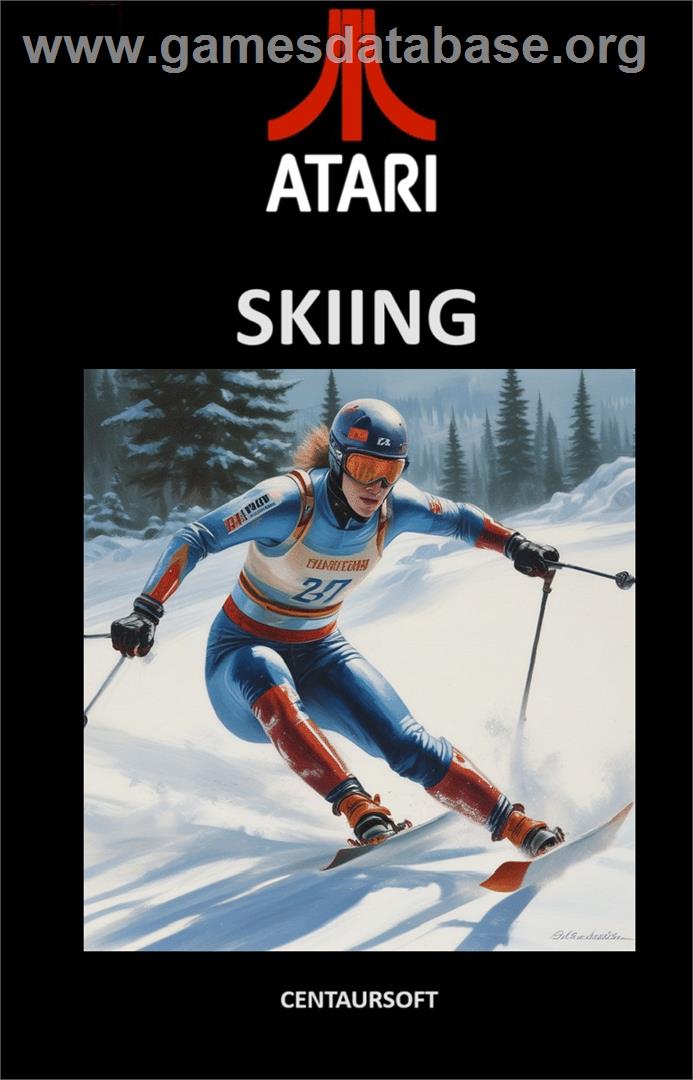 Skiing - Atari 8-bit - Artwork - Box