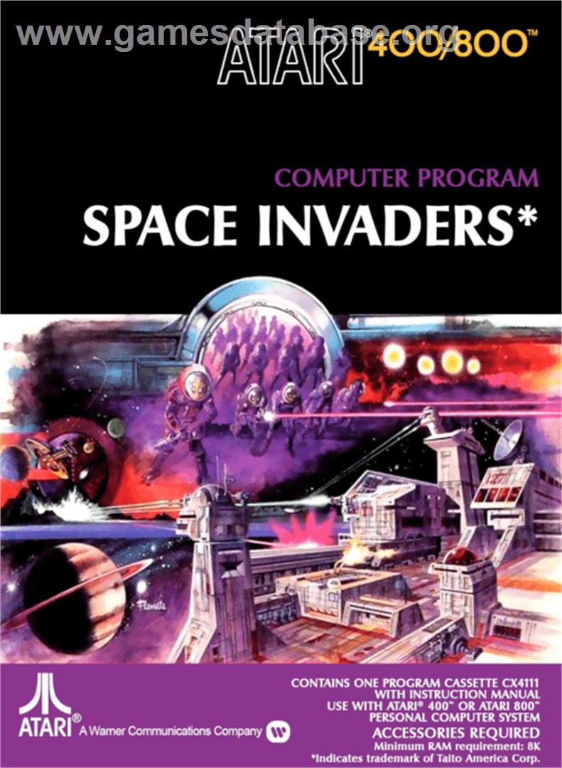 Space Invaders - Atari 8-bit - Artwork - Box