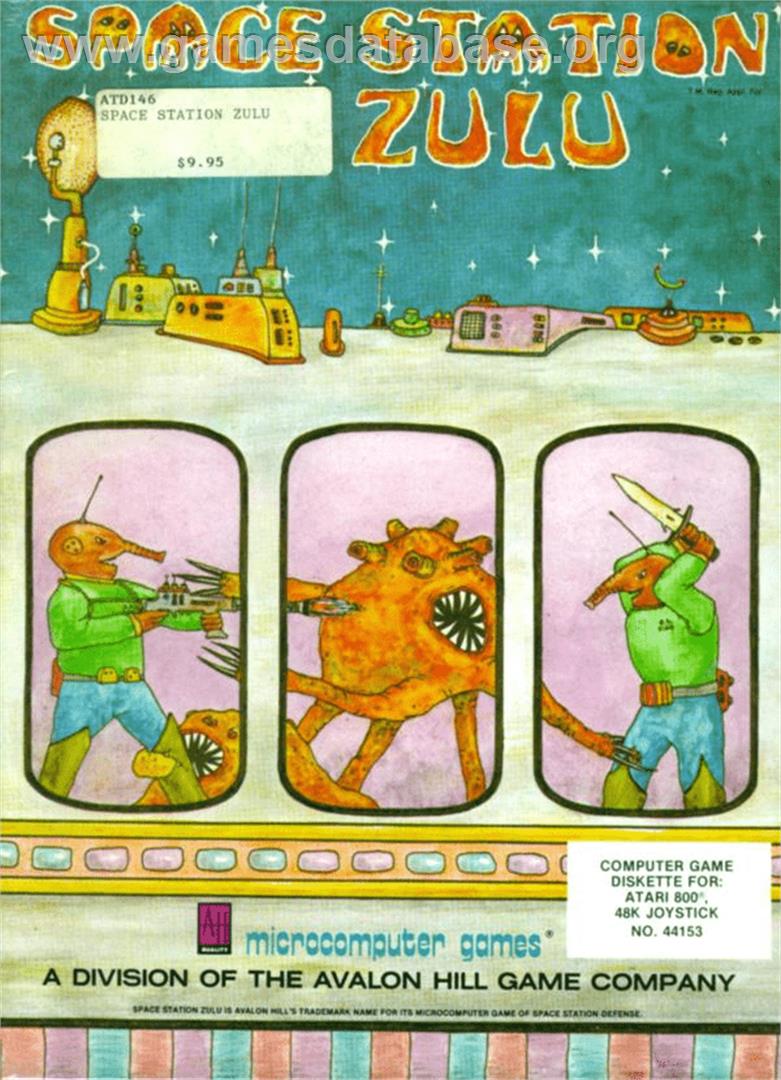 Space Station Zulu - Atari 8-bit - Artwork - Box