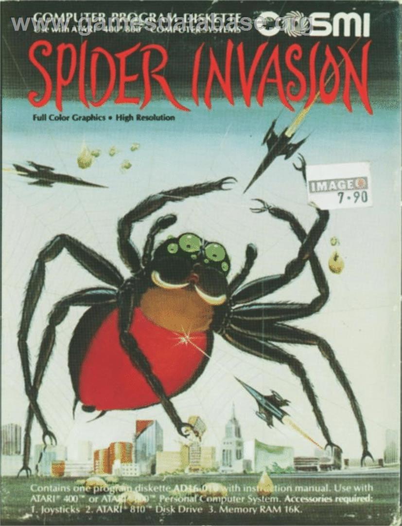Spider Invasion - Atari 8-bit - Artwork - Box
