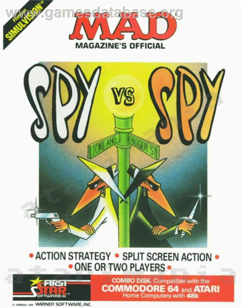 Spy vs. Spy: Volumes 1 & 2 - Atari 8-bit - Artwork - Box