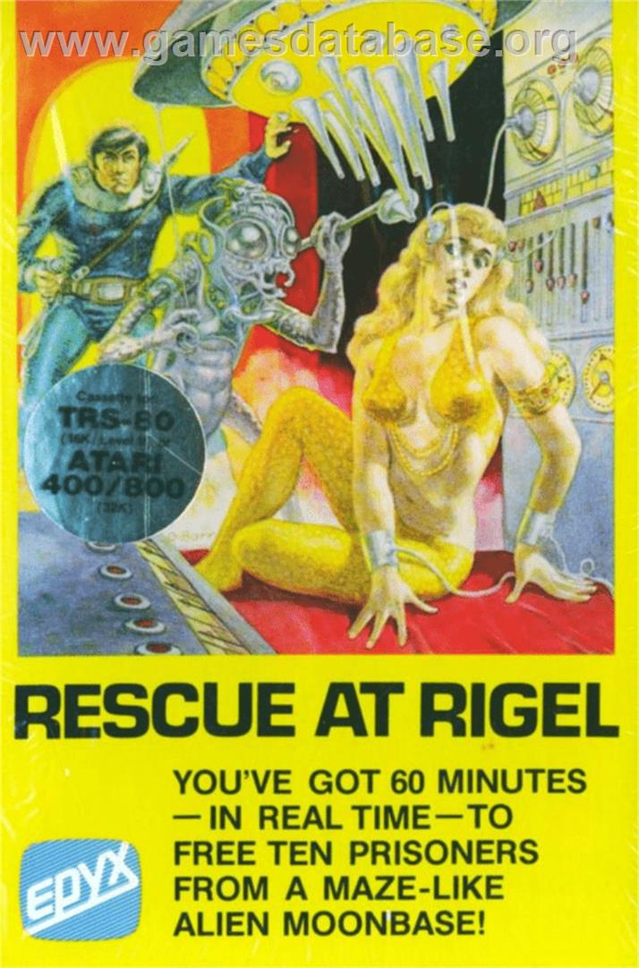 Star Quest: Rescue at Rigel - Atari 8-bit - Artwork - Box
