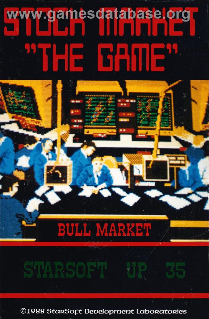 Stock Market - The Game - Atari 8-bit - Artwork - Box
