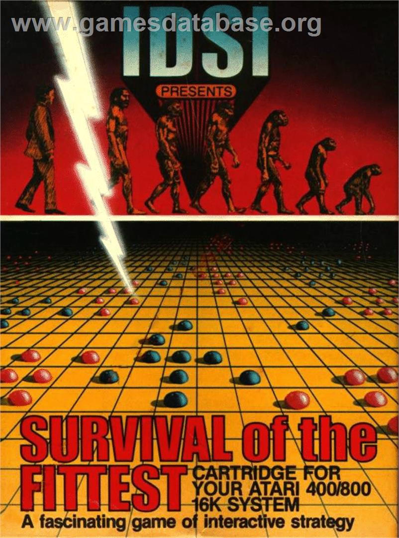 Survival Of The Fittest - Atari 8-bit - Artwork - Box