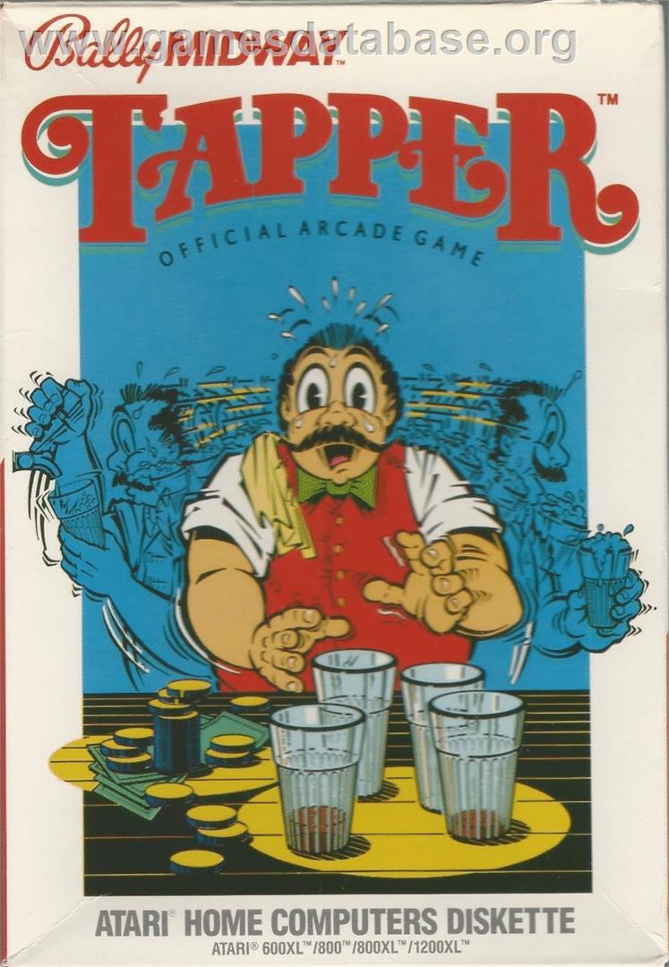 Tapper - Atari 8-bit - Artwork - Box
