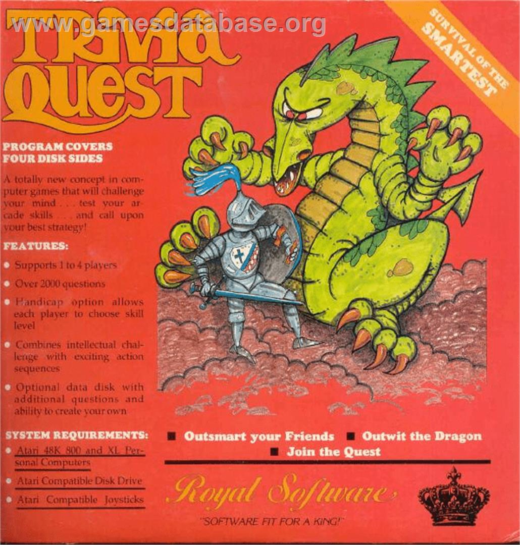 Trivial Pursuit - Atari 8-bit - Artwork - Box