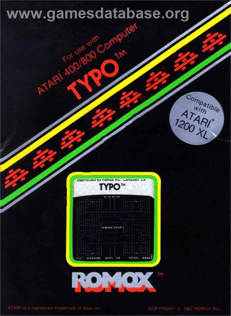 Typo - Atari 8-bit - Artwork - Box