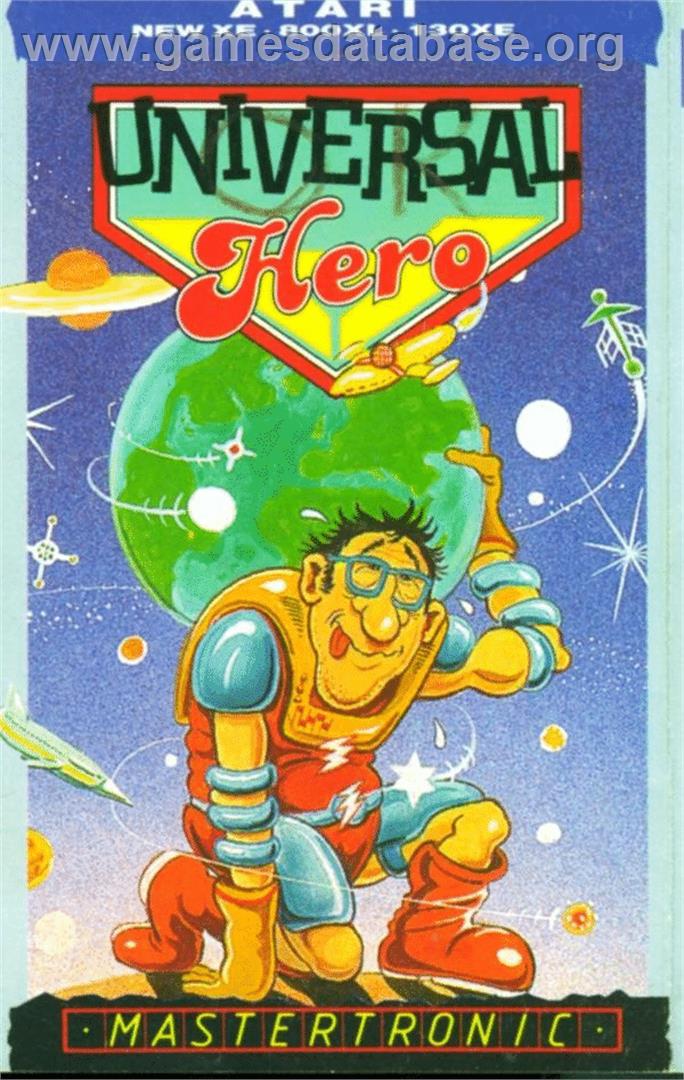 Universal Hero - Atari 8-bit - Artwork - Box