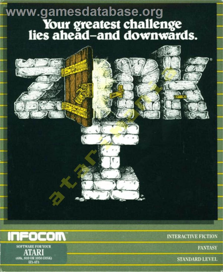 Zork I: The Great Underground Empire - Atari 8-bit - Artwork - Box