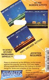 Box back cover for Air Rescue on the Atari 8-bit.