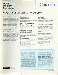 Box back cover for Babel on the Atari 8-bit.