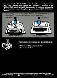 Box back cover for Basketball on the Atari 8-bit.