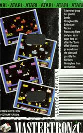 Box back cover for Bomb Fusion on the Atari 8-bit.