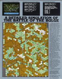 Box back cover for Breakthrough in the Ardennes on the Atari 8-bit.