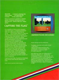 Box back cover for Capture The Flag on the Atari 8-bit.