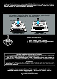 Box back cover for Centipede on the Atari 8-bit.