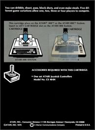 Box back cover for Computer Chess on the Atari 8-bit.
