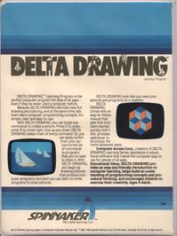 Box back cover for Delta Drawing on the Atari 8-bit.