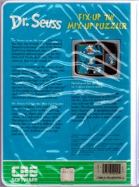 Box back cover for Dr. Seuss - Fix-up The Mix-up Puzzler on the Atari 8-bit.