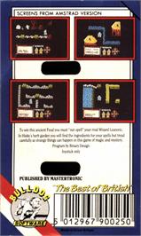 Box back cover for Feud on the Atari 8-bit.