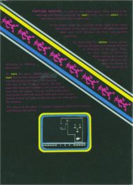 Box back cover for Fortune Hunter on the Atari 8-bit.