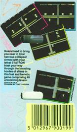 Box back cover for Frenesis on the Atari 8-bit.