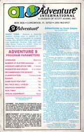 Box back cover for Ghost Town on the Atari 8-bit.