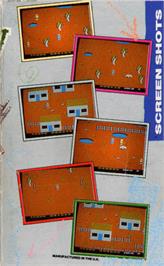 Box back cover for Gun Law on the Atari 8-bit.