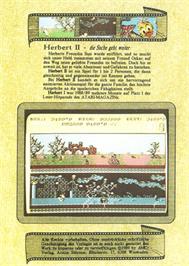 Box back cover for Herbert 2 on the Atari 8-bit.